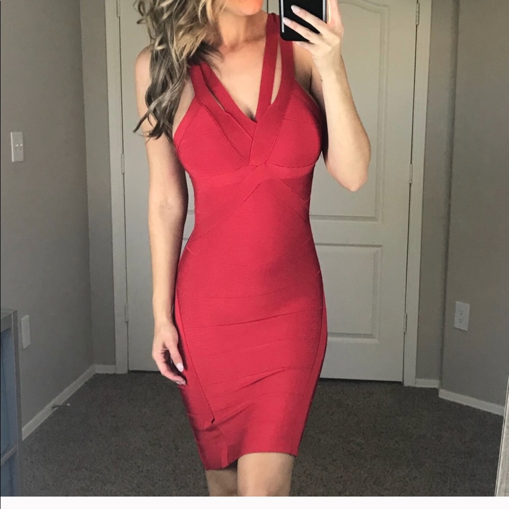 Bebé red bandage dress